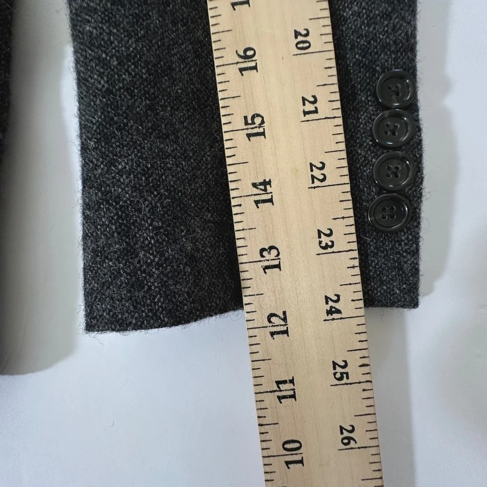 J Crew Ludlow Jacket Men 36R Charcoal Gray Yorkshire Tweed English Wool Blazer